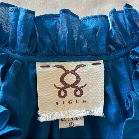 Figue Fabiana Top In Blue - Picture 11 of 15